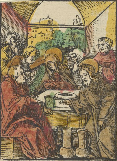 حفل الزفاف في قانا ، من Das Plenarium ، 1517. بواسطة هانز شوفيلين الأكبر