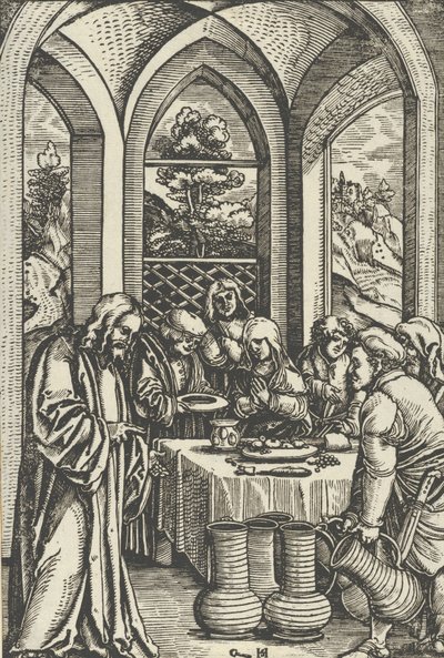 عرس قانا ، من حياة المسيح ، كاليفورنيا. 1511-12. بواسطة هانز شوفيلين الأكبر
