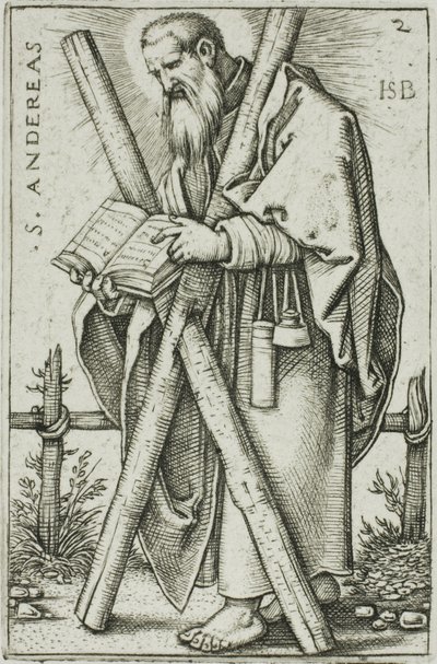 القديس أندراوس ، اللوحة 2 من The Twelve Apostles بواسطة هانز سيبالد بهام