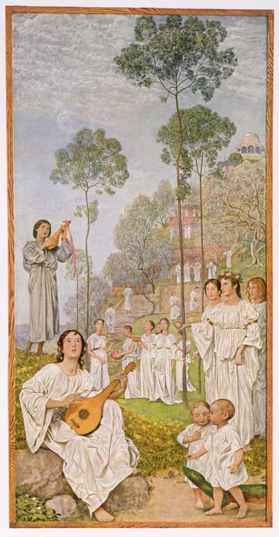 السماء ، رسم توضيحي من "Festkalender" المنشور في لايبزيغ c.1910 بواسطة هانز توما