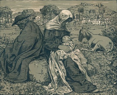 راحة أثناء الرحلة إلى مصر ، c1897 بواسطة هانز توما