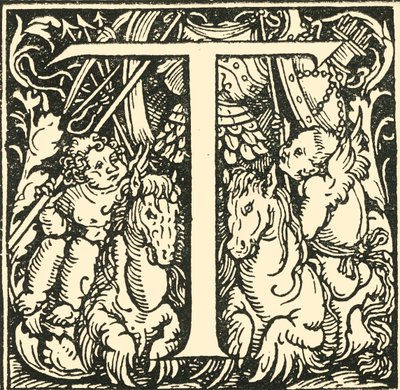 T - الأبجدية هانز Weiditz ، c1520-1521 ، 1908. بواسطة هانز ويديتز