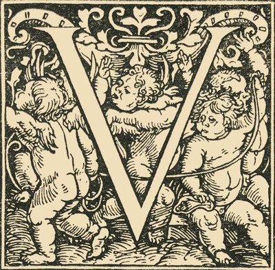 الخامس - الأبجدية هانز Weiditz ، c1520-1521 ، 1908. بواسطة هانز ويديتز