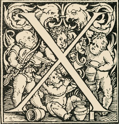 X - الأبجدية هانز Weiditz ، c1520-1521 ، 1908. بواسطة هانز ويديتز