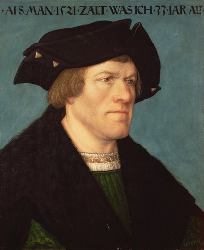 صورة لرجل حلق نظيف ، 1521 (لوحة) بواسطة Hans or Johan Maler