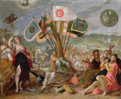 رمزية الحروب التركية: معركة هيرمانشتات بواسطة Hans von Aachen