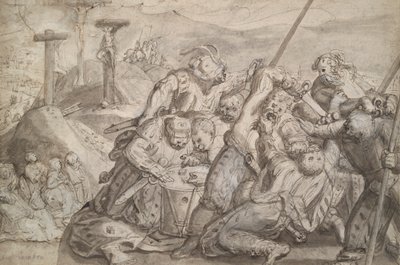 قمار الجنود على رداء المسيح بواسطة Hans von Aachen
