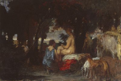 حمام ديانا ، دراسة لراحة ديانا ، 1863 بواسطة هانز فون ماريس