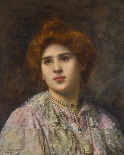 صورة لمغنية الأوبرا فيليا ليتفين 1860-1936. بواسطة هارلاموف