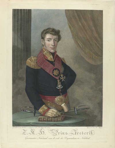 صورة لأمير هولندا فريدريك (1797-1881) بواسطة هارمانوس لانغرفيلد