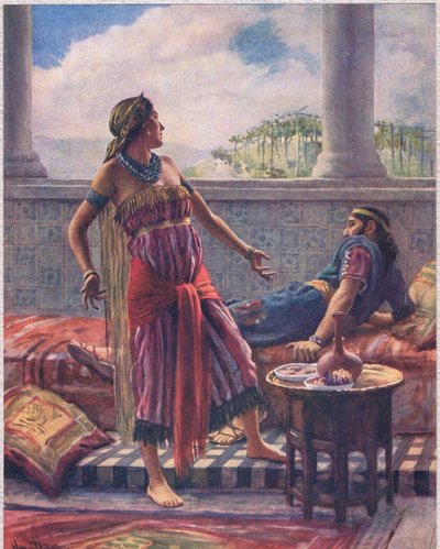 إيزابل ، رسم توضيحي من "نساء الكتاب المقدس" ، نشرته جمعية المسالك الدينية بواسطة هارولد كبينج