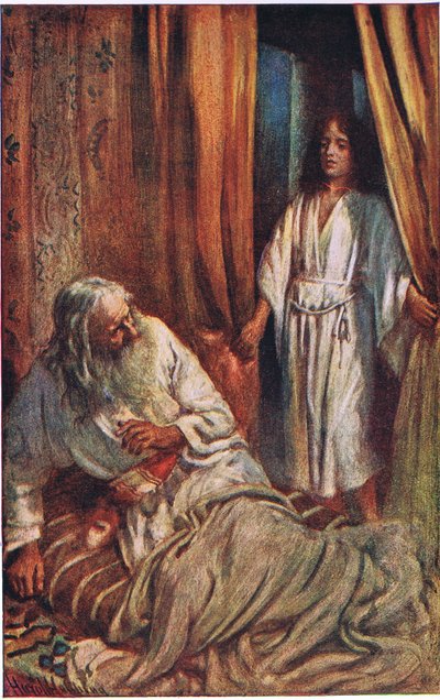 صموئيل وإيلي ، توضيح من الصور التي تعلم سلسلة التاج ، 1920 بواسطة هارولد كبينج