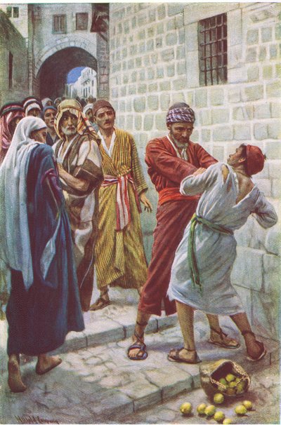 الخادم غير الرحيم ، رسم من هارولد كوبينغ بيكتشرز: سلسلة التاج ، حوالي 1920s بواسطة هارولد كبينج