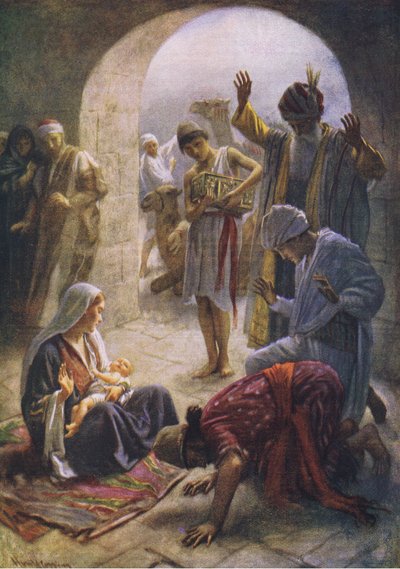 زيارة الحكماء ، صورة من هارولد كوبينغ بيكتشرز: سلسلة التاج ، 1920s بواسطة هارولد كبينج