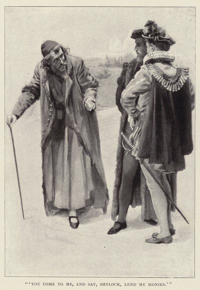 تعال إلي ، وتقول ، Shylock ، أقرضني الأموال بواسطة هارولد كبينج