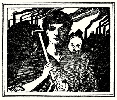 رسم توضيحي للغلاف لـ The White Slaves of England (b / w photo) بواسطة هارولد هيوم بيفارد