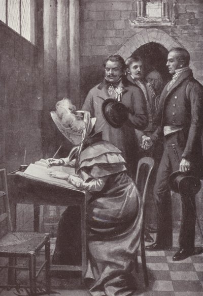 رسم توضيحي لـ Vanity Fair بواسطة William Makepeace Thackeray (litho) بواسطة هارولد هيوم بيفارد