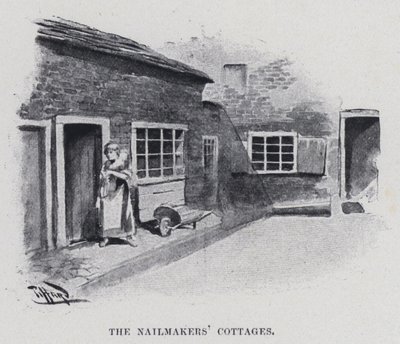 أكواخ The Nailmakers (صورة b / w) بواسطة هارولد هيوم بيفارد