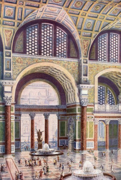 Tepidarium في حمامات كركلا في جمالها البكر بواسطة هارولد أوكلي