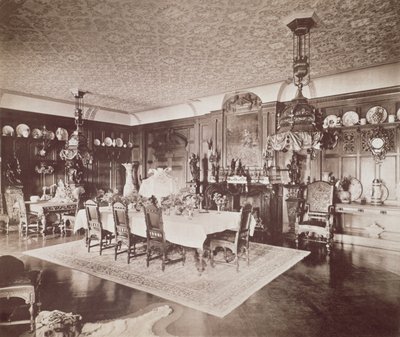غرفة الطعام ، Wickham Hall ، Kent ، 1897 بواسطة هارولد بالمر