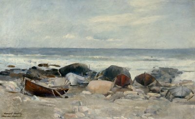 قوارب على الشاطئ ، Jæren بواسطة هارييت باكر