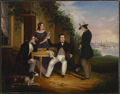 حانة ريفية بالقرب من كوبورغ ، غرب كندا ، 1849 بواسطة هارييت كلينش