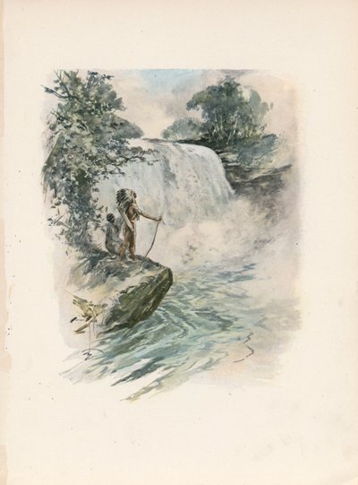 أغنية لونجفيلو لأغنية هياواثا (طباعة حجرية ملونة) بواسطة هاريسون فيشر