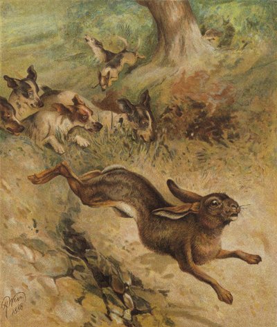 A Run for Life (chromolitho) بواسطة هاريسون ويليام وير