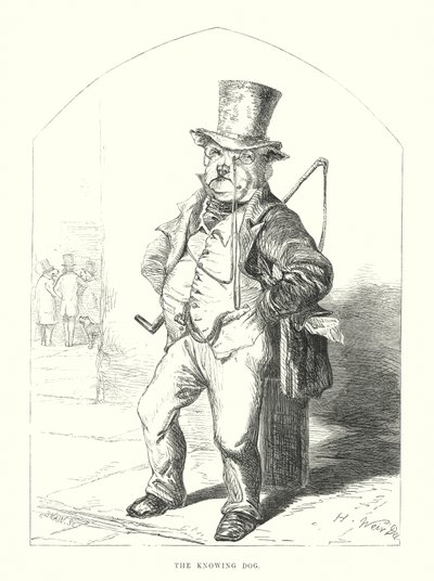 الكلاب المضحكة: الكلب العارف (نقش) بواسطة هاريسون ويليام وير