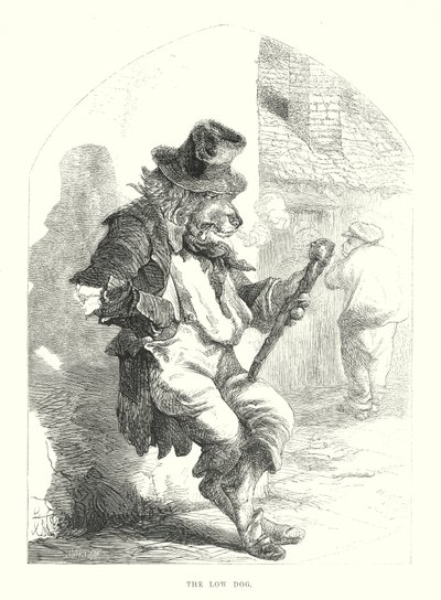 الكلاب المضحكة: الكلب المنخفض (نقش) بواسطة هاريسون ويليام وير