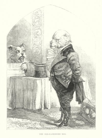 الكلاب المضحكة: الكلب القديم الطراز (نقش) بواسطة هاريسون ويليام وير