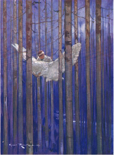 كان للبومة وجيلبرت جولات رائعة في ضوء القمر (من The Forest Foundling) (لون ليثو) بواسطة هاري رونتري