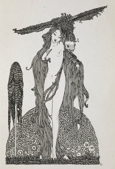 رسم توضيحي للقصة quot;جلد الحمارquot;. بواسطة هاري كلارك