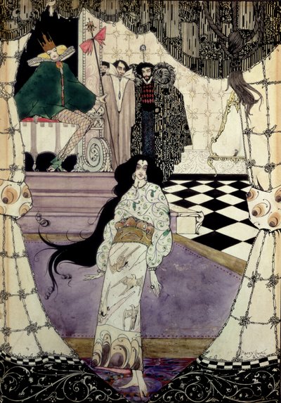 رسم توضيحي من The Little Mermaid ، 1914 (مرحاض ، قلم وحبر) بواسطة هاري كلارك