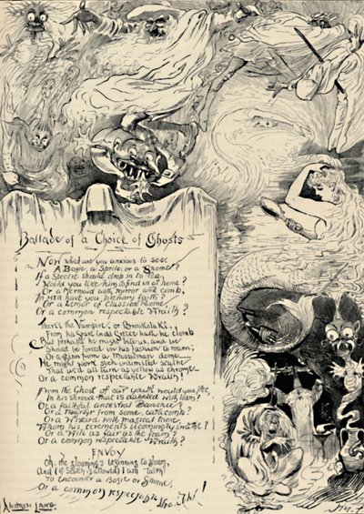 Ballade of a Choice of Ghosts ، 1886 بواسطة هاري فورنيس