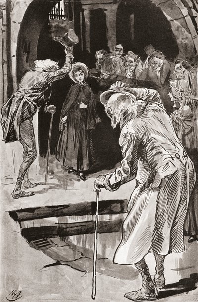 ليتل دوريت. رسم توضيحي لهاري فورنيس لرواية تشارلز ديكنز Little Dorrit ، من إصدار Testimonial Edition ، نُشر عام 1910. بواسطة هاري فورنيس