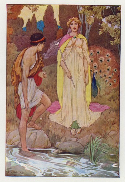 جيسون وجونو (ليثو ملون) بواسطة هاري جورج ثيكر