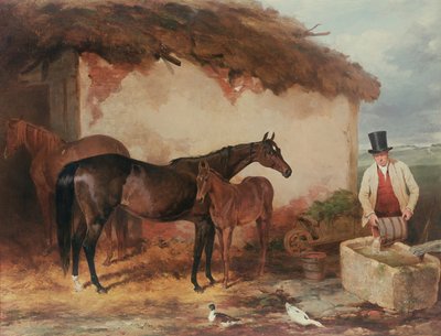 The Mare ربما مع مهرها ، 1846 بواسطة هاري هول