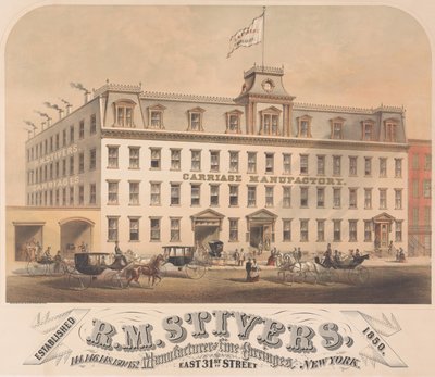 RM Stivers ، مصنعو العربات الجميلة ، 146-152 East 31st Street ، نيويورك ، 1872-73. بواسطة هاتش وشركاه.