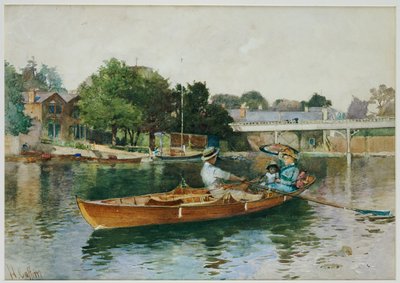 حفلة القوارب على نهر التايمز في Cookham بواسطة هيكتور كافيري