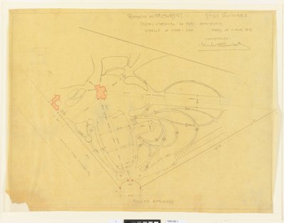 Castel d&39;Orgeval، Parc de Beausejour، Property of M Laurent (Garden Plan، Castle d&39;Orgeval، Property بواسطة هيكتور غيمارد