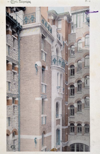 منظر لقلعة برينجر (1897-1898) ، المبنى الذي تجلى من قبل المهندس المعماري هيكتور غيمارد (1867-1942). بواسطة هيكتور غيمارد