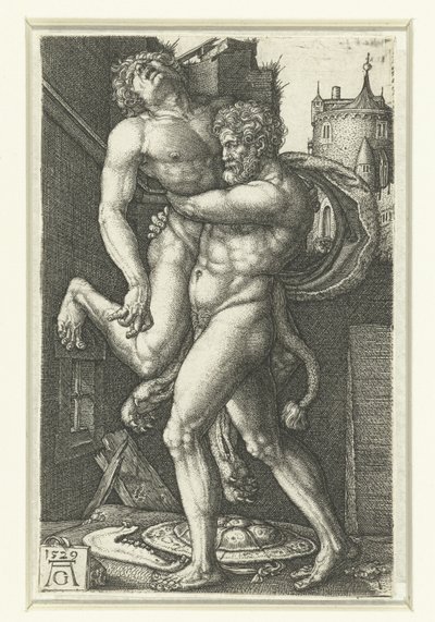 هرقل في Antaeus بواسطة هاينريش ألدغريفير