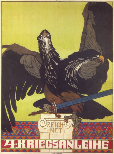 اشترك في قرض الحرب الرابع - Lefler، Heinrich (1863-1919) - 1916 - الطباعة الحجرية الملونة - المجموعة الخاصة بواسطة هاينريش ليفلر