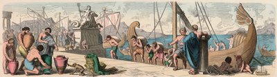 اليونان القديمة: التجارة عن طريق البحر بواسطة Heinrich Leutemann