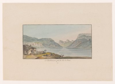 Gezicht op Les Charbonnières bij het Lac de Joux في Charbonieres ، بالقرب من Lac de Joux (العنوان على الكائن) Gezichten op Zwitserland (عنوان المسلسل) مجموعة من الآراء المستمدة من الطبيعة في سويسرا (عنوان السلسلة) بواسطة يوهان لودفيج أبيرلي
