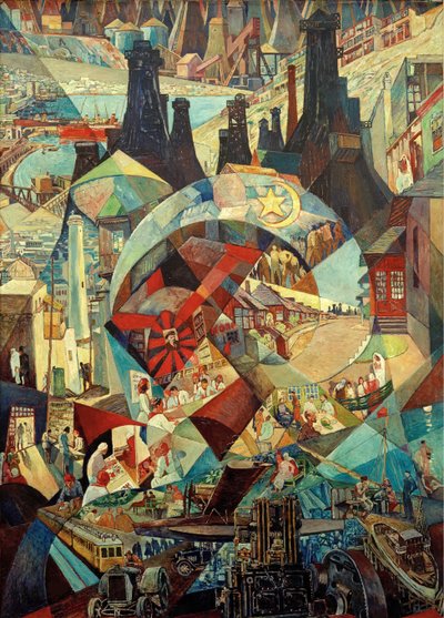 لوحة التحريض باكو ، 1927. بواسطة هاينريش فوجيلر