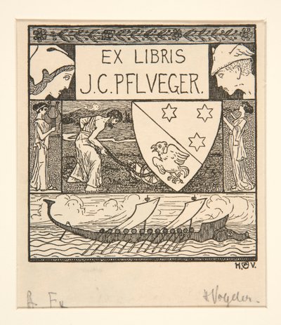 لوحة الكتاب: JC Pflueger بواسطة هاينريش فوجيلر