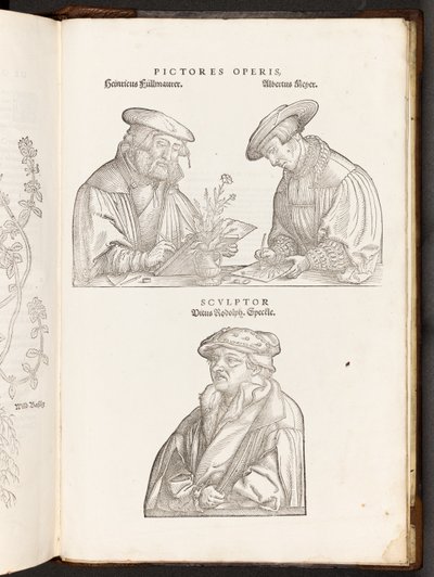 BT3.267.5 مقابل p896 فنانون ونقش ، توضيح من شارات De historia stirpium commentarii بواسطة Leonhart Fuchs ، 1542 بواسطة هاينريش وماير ، ألبرت فولمورير