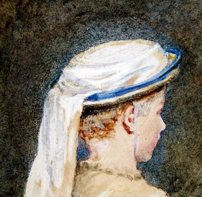 The White Bonnet (ألوان مائية مع لون الجسم على ورق) بواسطة هيلين ألينجهام